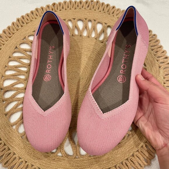 Rothy's The Round Pink Begonia Flat Size 9.5 - Picture 2 of 12
